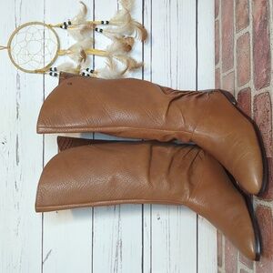 Vintage Etienne Aigner Designer Croc Alligator Leather 80's Women's‎ Boots 8.5